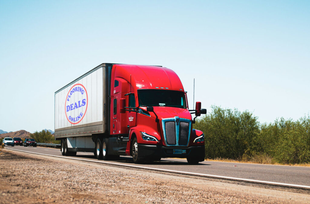 Flooring Deals Online delivery truck